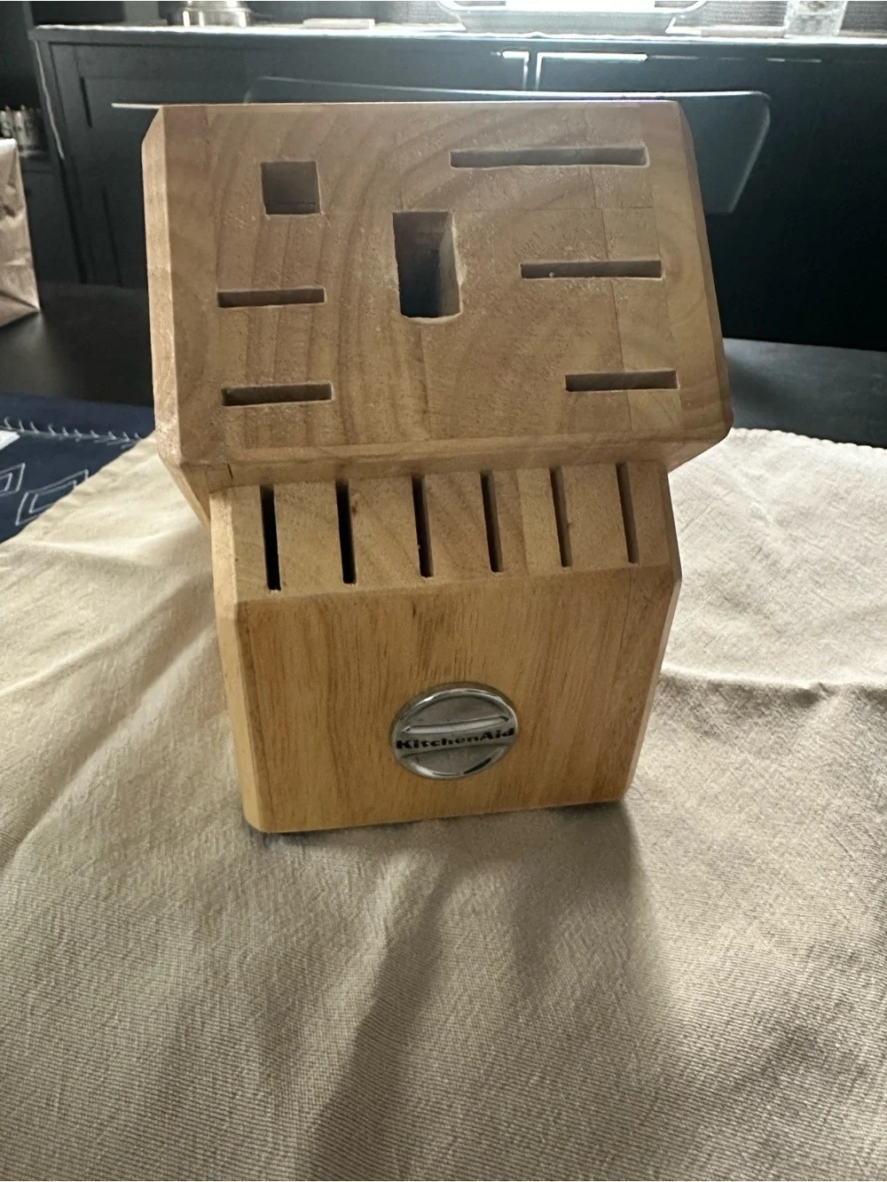 KitchenAid Natural Wood Knife Block with Multiple Slots